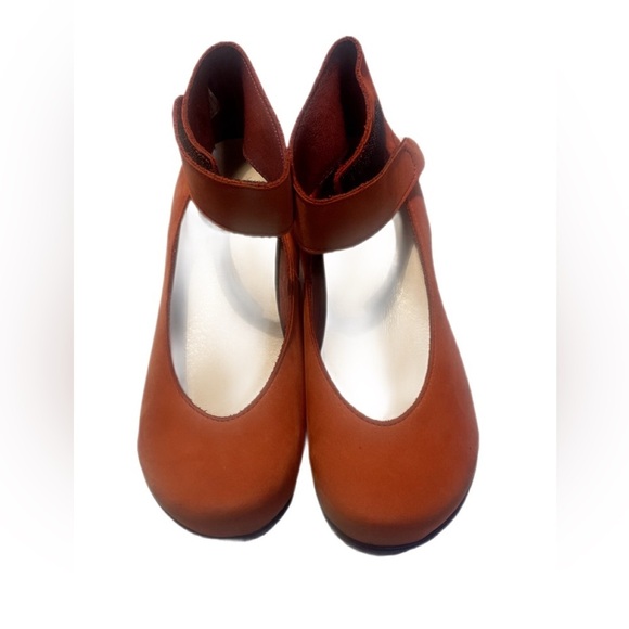 NWT Loints of Holland Sydney Mary Jane wedge heel Suede Velcro strap 36 - Picture 2 of 4